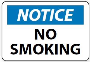 Notice - No Smoking
